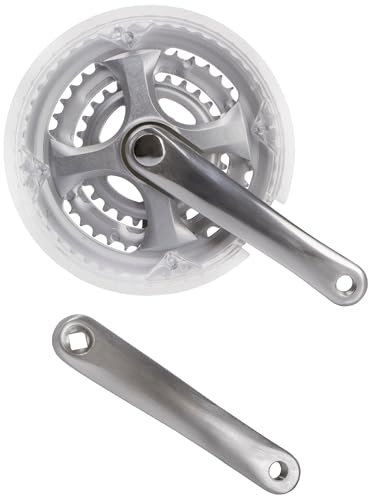 Resul Kettenradgarnitur 28-38-48 Zähne 3-Fach, 170 mm Alu-Kurbel, Silber