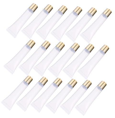 NIYANGLE 50pcs Refillable Lip Balm Hoses Empty Containers for Cosmetics Lip Tint Stains