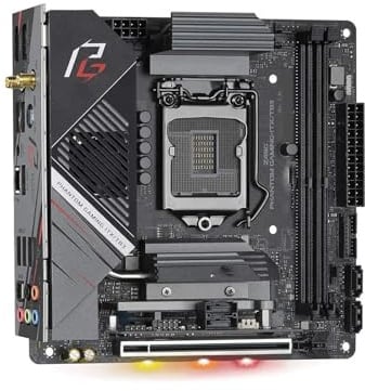 XYYZXKL schede Madri La Scheda Madre Fit for ASROCK Z490 Phantom Gaming-ITX/TB3 Mini-ITX Supporta CPU Core i3-10105F 11600 10100 Intel Z590 LGA 1200 DDR4 64 GB