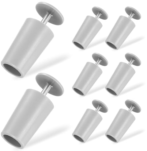 8 Stück Rolladen Stopper 44mm, Rolladenstopper Grau, Anschlagpuffer Kunststoff, Anschlagstopper für Rollladen Stopper, Rolladen-Stoppers für Fenster Rolladenpanzer Lamellen Aussen Ersatzteile