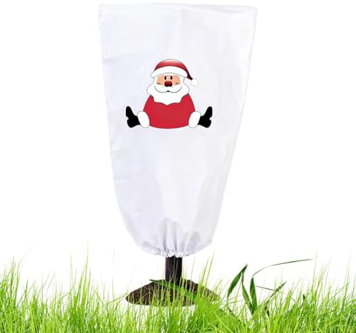 Couvertures pour de Protection Contre Le Gel - Couverture de Neige Respirante | Couvertures pour d'extérieur avec Design de Noël d'hiver | pour arbuste arbuste arbuste, légume, Arbre