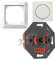 LED-Dimmer Universaldimmer 3-250W als Komplettset mit Merten 1-M polarweiß glänzend Phasenanschnitt und Phasenabschnitt