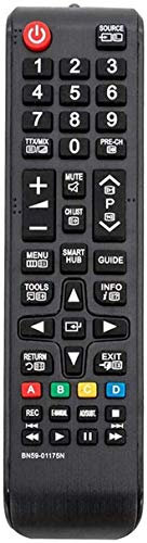 Reemplazo Mando para Samsung bn59-01175n para Mando TV Samsung Aplicable a Universal Mando para Samsung Smart TV para Samsung TV Remote Control, No Requiere configuración