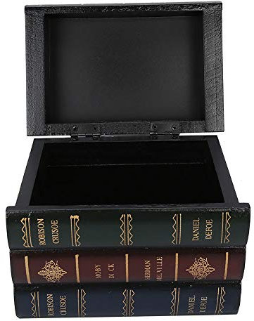 Fydun Buchbox in Buchform, dekorativ, Aufbewahrungsbox für Schmuck, Bücherregal, Zuhause, Büro, Dekoration, Ornamente