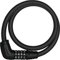 ABUS Kabelschloss Tresor 6412C + SR-Halter - Zahlenschloss, indiviudell einstellbar - Stahlkabel mit Kunstoffummantelung - ABUS-Sicherheitslevel 4 - 120 cm, Schwarz