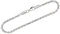 NKlaus Silber Armband Herren 925-19 cm - Kordelkette geschliffen - Sterling Armbandkette - Männer Armkette Echt Sterlingsilber - 2,9mm breit 12791