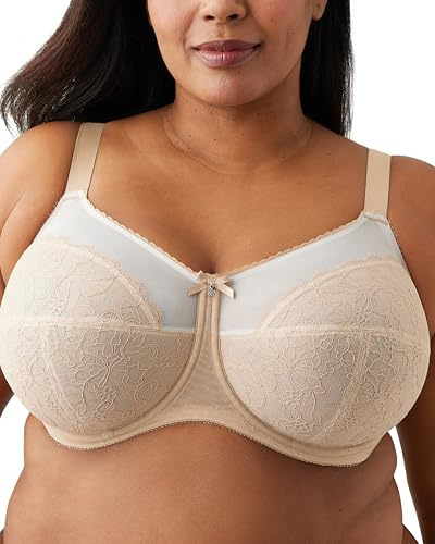 Wacoal Women's Awareness Unlined Underwire Full Coverage Bra, 85567, Opaque, Toast/Beige, 34C
