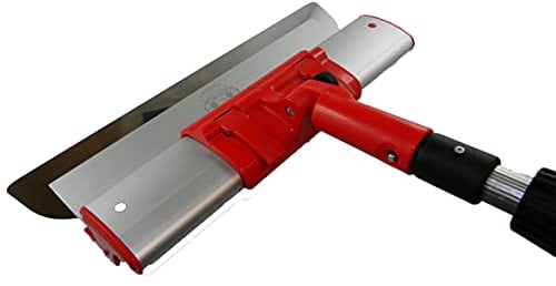 Komplettes Profi-Set: Flächenspachtel 80 cm p+ Adapter + Teleskopstange 120-220 cm, Austauschbares und sehr langlebiges Blatt 0,3 mm ErgoPlane CT01
