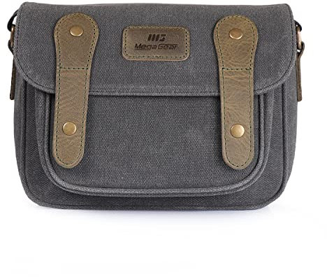 MegaGear Sequoia wasserdichte Kameratasche für Canon, Nikon, Sony Systemkameras, DSLR-Kameras (Schwarz/Grün), MG1974