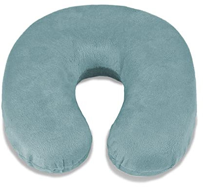 VIRSUS 1 Cuscino per il collo da viaggio in memory foam ortopedico, ideale per la cervicale, comodo e morbido relax in auto treno aereo Vari Colori (Grigio)