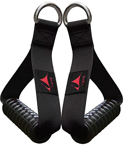 Vigoog Premium Gym Übungsgriff-Aufsätze für Kabelmaschinen, robuste Gummi-Workout-Griffe, Ersatz für Widerstandsbänder/Heim-Riemenscheibensystem, Fitnessgeräte, und kompatibel mit Bowflex