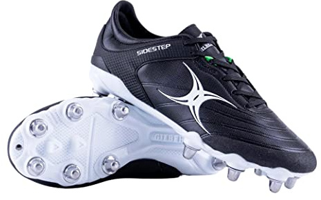 Gilbert Sidestep X15 8S LO Rugby Boot Black 8.5