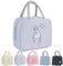 Wylhxyqq Lunch Bag ，Waterproof Portable Lunch Box Bag, Reusable Lunch Cooler Bags, Insulated Lunch Bags,for Women, Men, Kids and Students Travel Work Picnic Office and School (Love Purple)