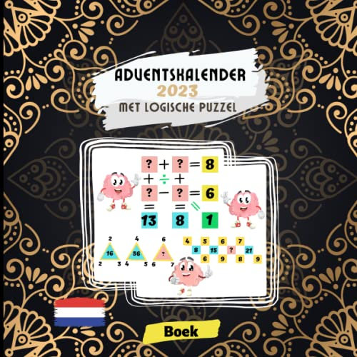 Adventskalender 2023 met logische puzzel: Boek in te vullen voor tieners | Los vergelijkingen op en verbeter je analytische vaardigheden gedurende 24 ... op met de juiste cijfers voor Kerstmis