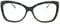 Fads & Fashions Cat Eye Oversized Reading Glasses Womans with Spring Hinges 3 Colours DX71 (Matt Black, +2.5)