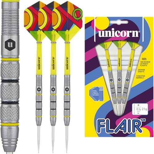 Unicorn Flair 2 Dartpfeile Set, Mehrfarbig, 21 g
