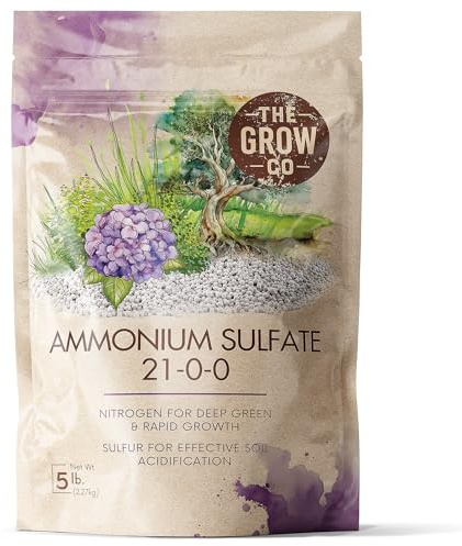 Ammonium Sulfate High Nitrogen Fertilizer for Plants Rapid Growth, 5lb