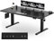 Homall Höhenverstellbarer Schreibtisch 200x80 cm, Schreibtisch Höhenverstellbar, Elektrischer Schreibtisch mit Vierteilige Tischplatte, Computertisch mit Memory Funktion,Standing Desk