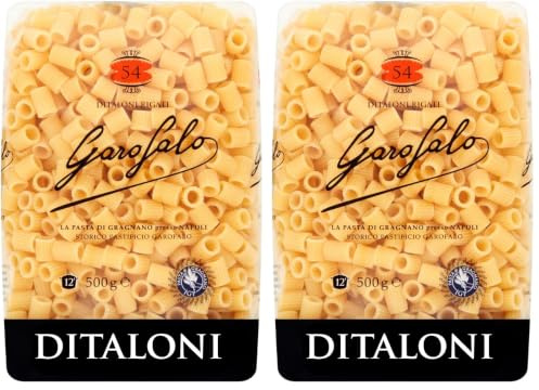 Garofalo Ditaloni Rigate Pasta, 500 g (Pack of 2)