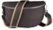 MIRROSI® Bauchtasche Damen, Echtleder, Made in Italy, Umhängetasche, Brusttasche, Crossbody Bag (1 Tasche & 2 Gurte) (Dunkelgrau (UNI Dunkelgrau), Große Tasche (28x18x9cm))