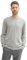 TOM TAILOR Herren Basic Crewneck Pullover aus Baumwolle, 36293 - Bright Stone Grey Melange, S