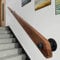 Wooden Handrails for Stairs Staircase Railings Wall Mounted Non-Slip Grab Bar Handrail for Home Indoor Lofts Steps Decking Stairs Solid Wood (A, 400CM)