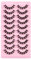 Halbe Wimpern Cateye Natürlich Look Künstliche Wimpern, 10 Paar Künstliche Wimpern,Lashes Natürliche Wimpern Cat Eye Lashes, Faux-Mink-Wimpern Flauschige falsche Wimpern