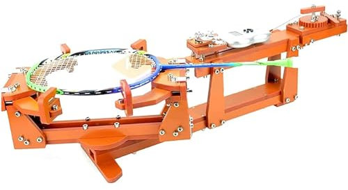 Badmintonschläger-Saitenmaschine, 6-Punkt-Befestigung, 27,2 kg, Seilwinde, für DIY-Squash-, Tennis- oder Badmintonschläger