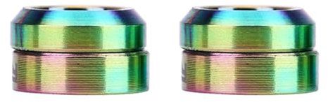 4Pcs Bike Brake Caliper Gaskets, Bike Brake Caliper Fixed Bolts Mountain Bike Concave and Convex Disc Brake Spacer Washer (Colorful)