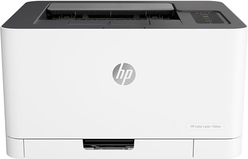 HP Colour Laser 150nw Wireless Printer | White | Easy mobile printing with the app | World’s smallest colour laser in its class | USB 2.0 high speed connectivity | Speeds up to 18/4 ppm in A4
