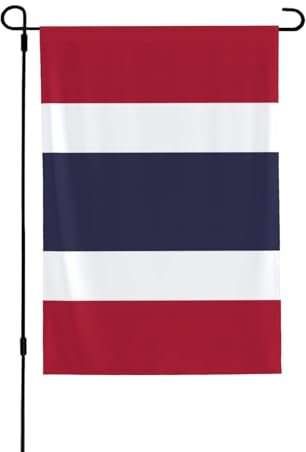 Bandera de Tailandia banderas de patio de doble cara vibrantes pancartas de patio de 71 x 101 cm para barbacoas de verano y picnics