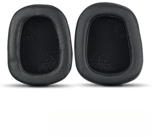 Ersatz Ohrpolster Kompatibel mit Logitech G633/ G933 Headset Ohrenschützer Atmungsaktives Mesh+Memory Schwamm Kopfhörer Proteinhaut Abdeckung (1:1,Proteinhaut)