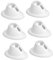 SMASOLO 6pcs Nail Gel Display Racks Nail Polish Bottle Holder White Gel Polish Stands Pedicure Tool Silicone Material