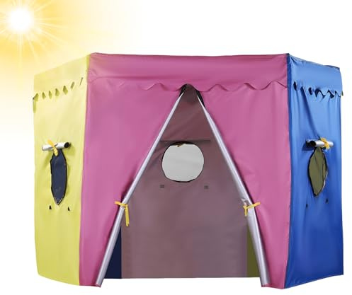 Trampolin Sonnenschutz Abdeckung - Ø 305 366 427 cm Überdachung, Sonnenschutz Trampolin Zelt Abdeckung,UV-Beständiges & Wasserdichtes Sonnensegel Zubehör