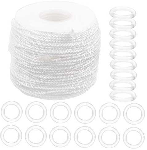 Ciieeo Anelli Per Tende Pacchetto Di Delicati e Graziosi Kit Di Corde Per Tende Pacchetto Per Riparazione Guide Per Cordoncino Per