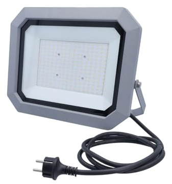 as - Schwabe SLIMLINE PRO Chip LED Strahler 120W 15.600 Lumen - 4000K neutralweiß - OSRAM-LED - IP65 Aluminiumgehäuse - Außenleuchte schwenkbar - 2 m Leitung mit Schutzkontaktstecker - IP44, 46422