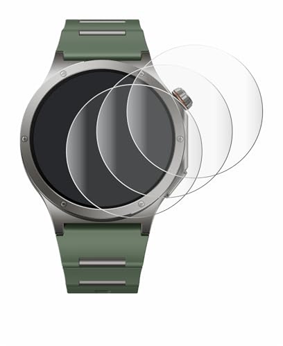 Savvies 4 Stück Full-Screen Schutzfolie für OnePlus Watch 4 Full-Cover Displayschutz-Folie, 3D Curved, Transparent, Anti-Fingerabdruck