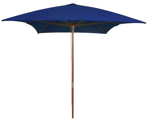 Qnhdfrt Parasol de Jardin Rectangulaire 200x300 cm en Bois Bleu