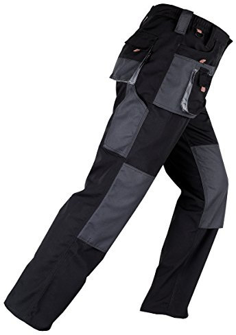 Kapriol – Pantaloni da lavoro, con rinforzi, colore: nero/grigio, Smart, multicolore, 1S-8NFH-8Y9I