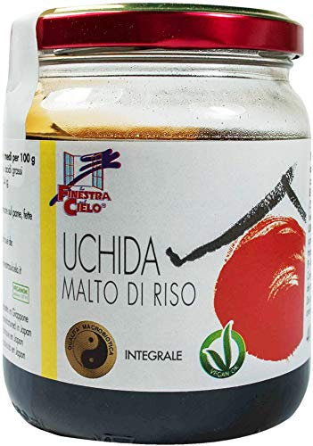 La finestra sul cielo Malto di riso integrale biologico Uchida - Ideale per colazione e dessert - Dolcificante naturale - 400 g