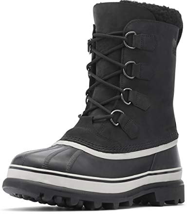 Sorel Caribou WP, Stivali da Neve Impermeabili Uomo, Nero (Black/Dark Stone), 44.5 EU