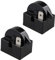 Futheda 2PCS 220V 22 Ohm 1 Pin Refrigerator Freezer Compressor PTC Starter Relay Refrigerator Accessories for Refrigerator (Black)