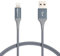 Amazon Basics - Cavo di ricarica Lightning USB Type A, in nylon doppio intrecciato,certificato MFi, serie Advanced, per iPhone, Grigio Scuro, 0.9 m