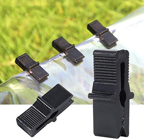 Atyhao Abrazadera de fijación de Clip de película de Invernadero de 200 Piezas Accesorios de Invernadero para Redes Accesorios de invernaderos de película de plástico