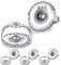 STAY GENT 4 Pairs Silver Earring Backs, Round Earrings Back Replacements Sterling Silver Stud Clutches for Threaded Screw and Earring Backs, Earring Lifters Backs for Women and Girls
