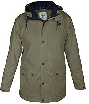 MADSea Herren Regenjacke Friesennerz 63093 Oliv, Farbe:oliv, Größe:5XL