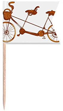 Beauty Gift Cartoon Dreisitzer Fahrrad Großbritannien Kultur Markierung für die Kennzeichnung von Zahnstocher-Flaggen