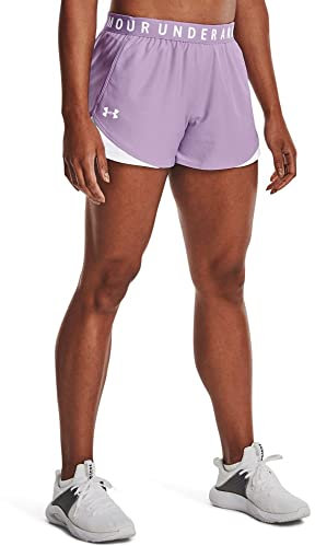 Under Armour Damen Play Up 3.0 Shorts, Octane (566) / Weiß, Mittel
