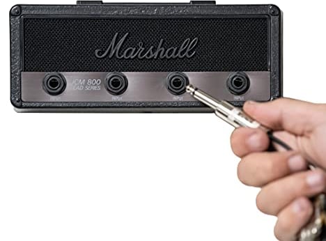 P Pluginz Marshall Stealth Jack Rack zur Wandmontage inkl. 4 Gitarrenstecker-Schlüsselanhänger und 1 Wandmontage-Set Einfache Installation