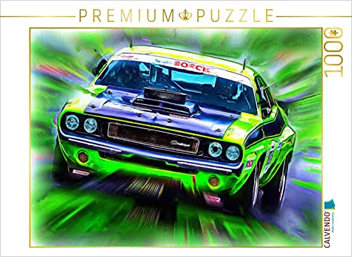 CALVENDO Puzzle Dodge Challenger 1000 Teile Puzzle quer | Lege-Größe cm Foto-Puzzle für glückliche Stunden